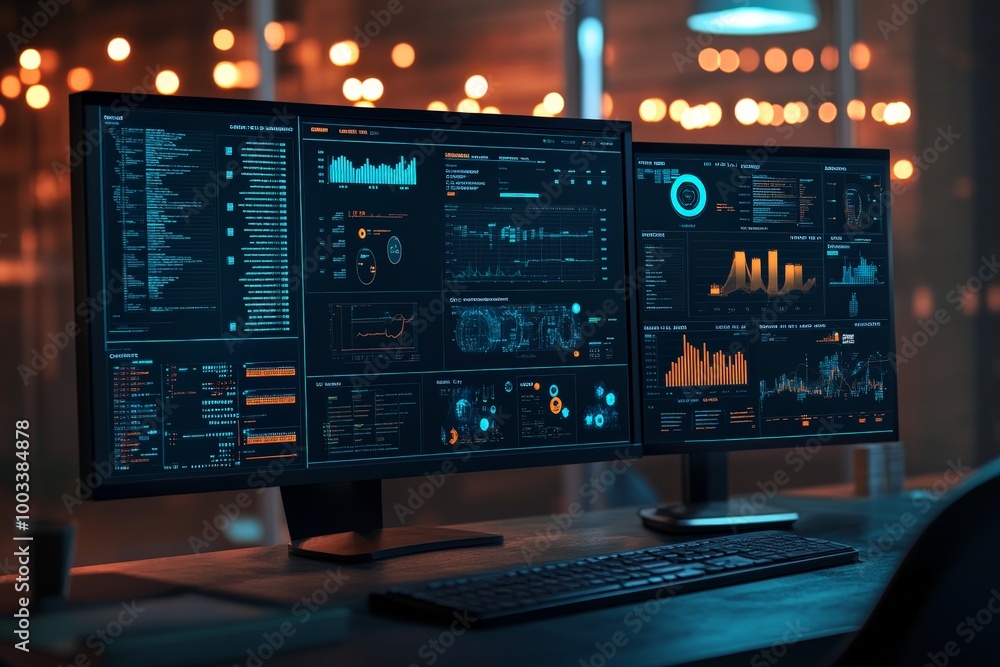 A security dashboard implementing zero trust, with users and devices being constantly monitored and authenticated. A security dashboard implementing zero trust, with users and devices being constantly monitored and authenticated.