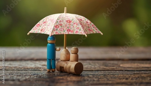 Wallpaper Mural mannequin with umbrella Torontodigital.ca