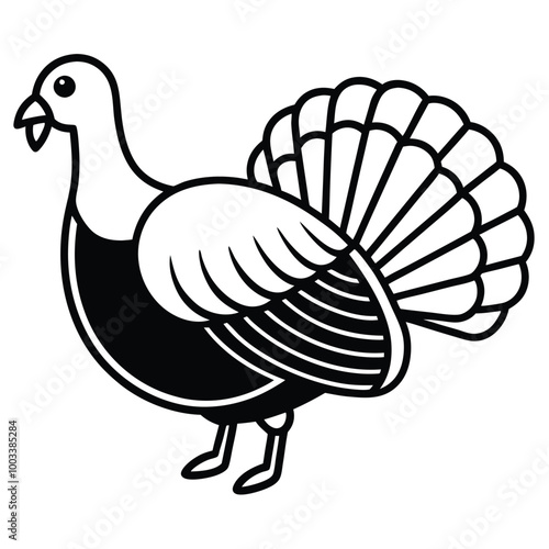 turkey design vector logo icon