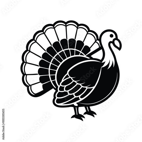 turkey design vector logo icon