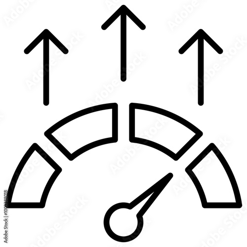 High Performance Icon Outline Icon