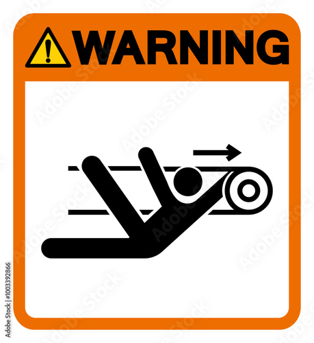 Warning Nip Hazard Symbol Sign, Vector Illustration, Isolate On White Background Label .EPS10