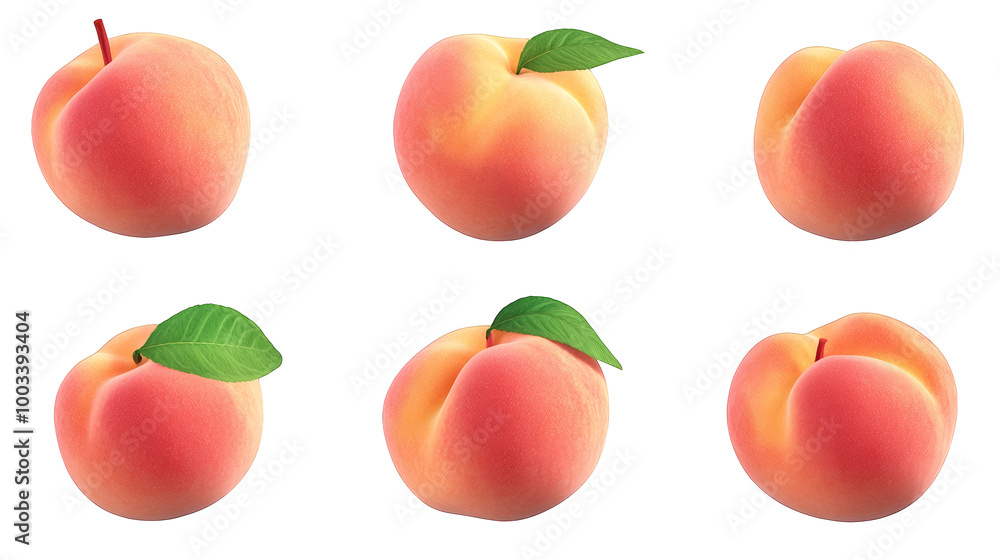 Juicy Peaches Pattern with Glitched Effect Juicy Peaches Pattern with Glitched Effect