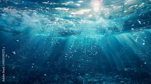 Ocean Under water. Background. Wallpaper