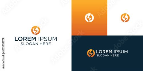 PrintFlash Electric Logo Bolt Energy Company
