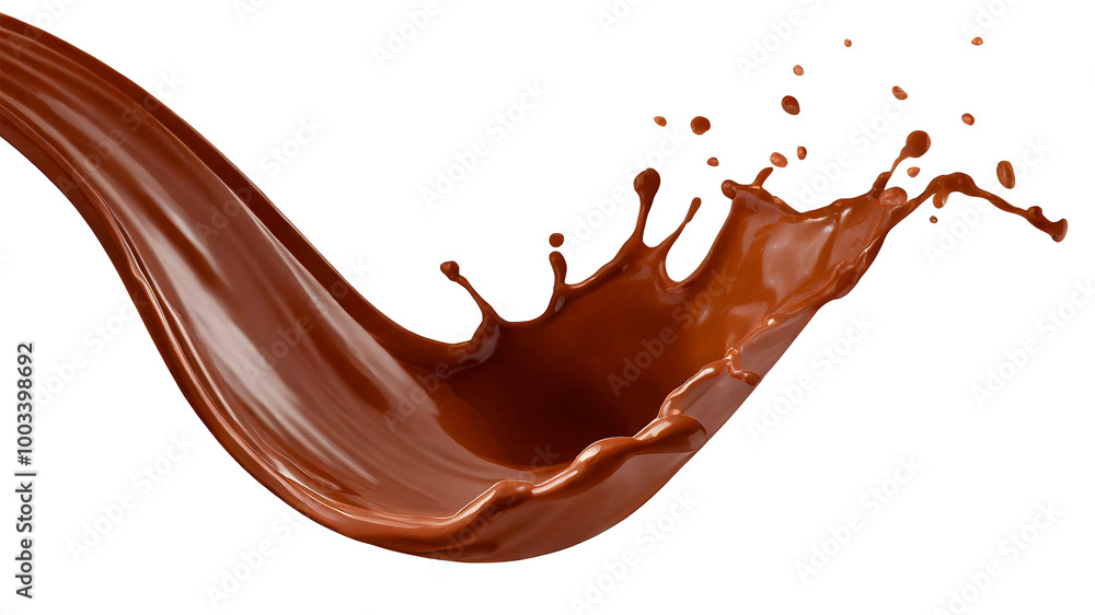 chocolate splash isolated on transparent background chocolate splash isolated on transparent background