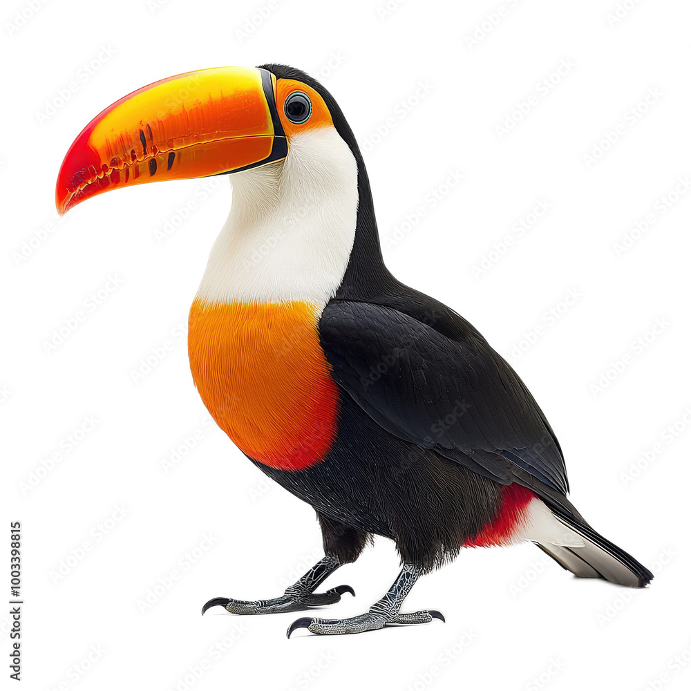 Fototapeta premium Vibrant Toucan in Realistic Photography