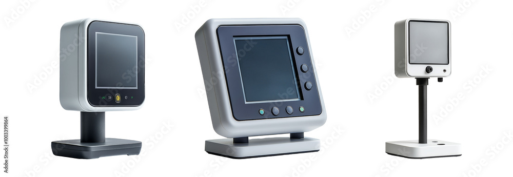 Modern electronic devices on transparent background Modern electronic devices on transparent background