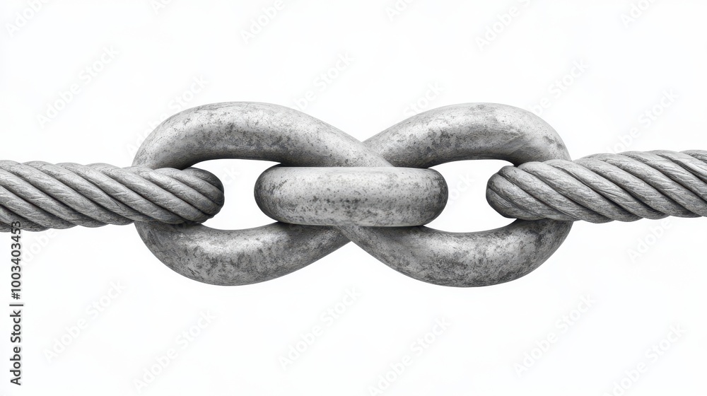 Fototapeta premium Steel Chain Link Connection