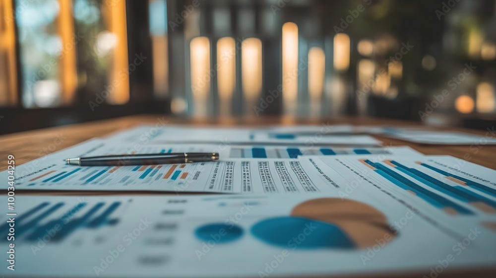 Business Reports and Charts on a Table Business Reports and Charts on a Table