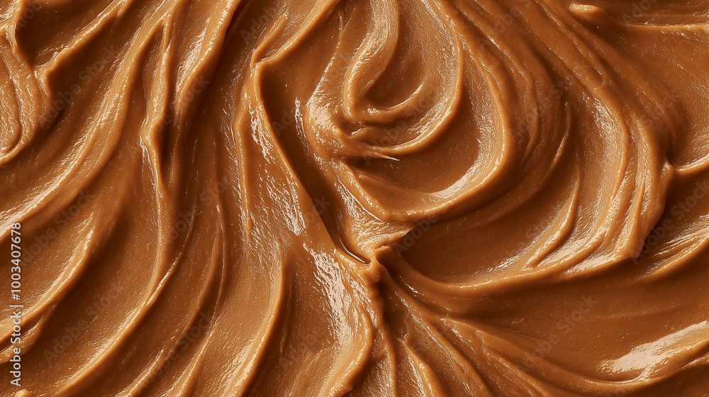 a close-up, top-down view of beechnut paste spread across the frame, filling the image with its soft brown hue and smooth, slightly coarse texture a close-up, top-down view of beechnut paste spread across the frame, filling the image with its soft brown hue and smooth, slightly coarse texture