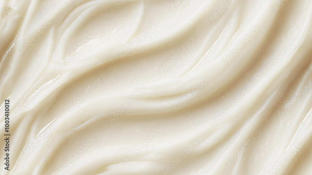 a close-up, top-down view of daikon puree spread across the entire frame, showcasing its pale white color and smooth texture a close-up, top-down view of daikon puree spread across the entire frame, showcasing its pale white color and smooth texture