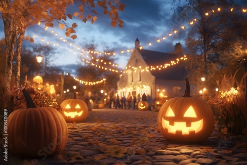 Cozy Village Square Celebrates Spirited Samhain Festival in Rural Ireland photo