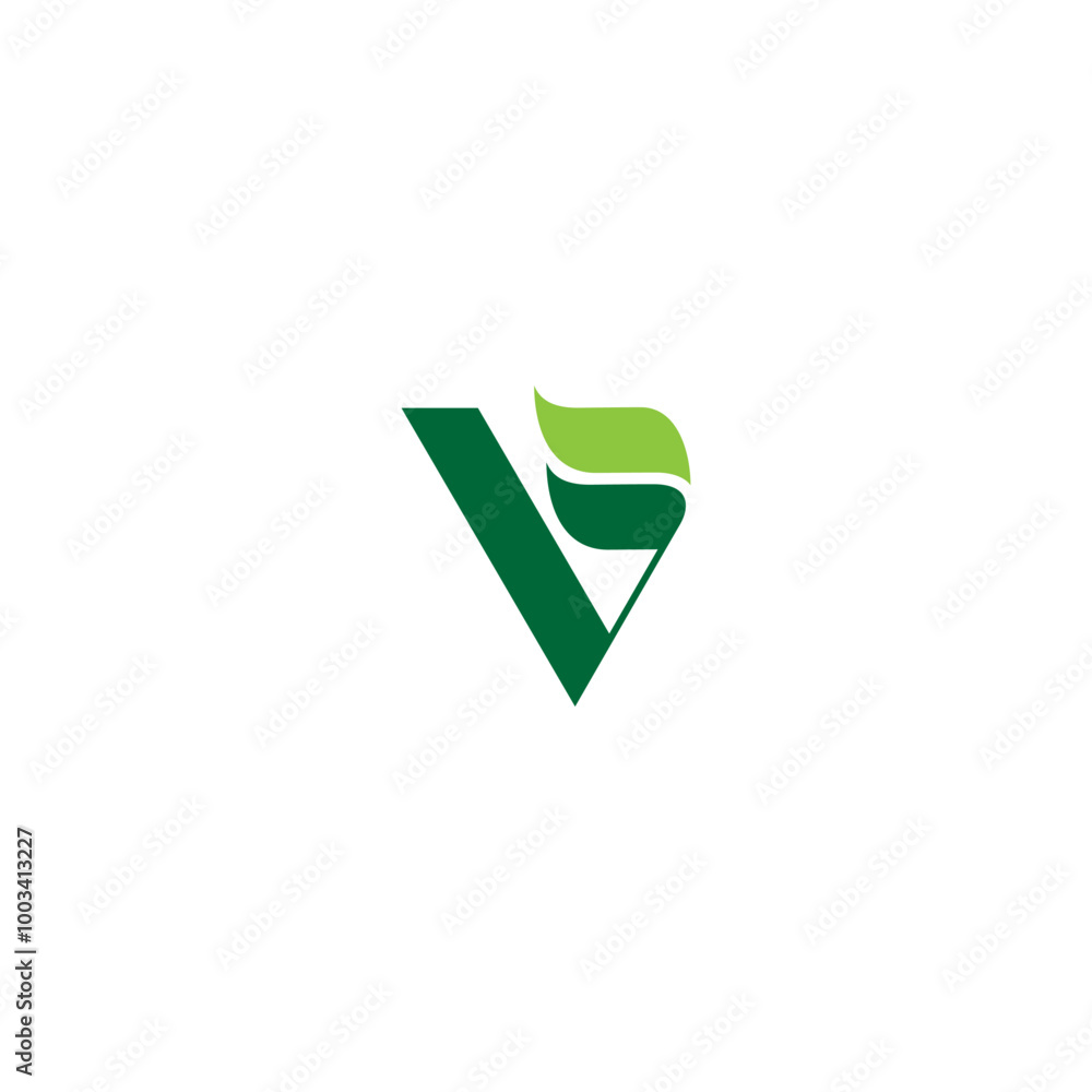 letter V and leaf vector illustration for icon, symbol or logo. V initials logo. vegetarian logo letter V and leaf vector illustration for icon, symbol or logo. V initials logo. vegetarian logo