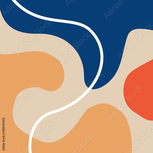 Organic abstract shape background, modern organic template, organic abstract shape element