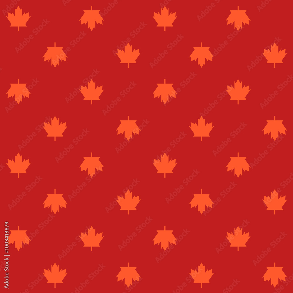 Maple Autumn Leaf Vector Seamless Pattern Maple Autumn Leaf Vector Seamless Pattern