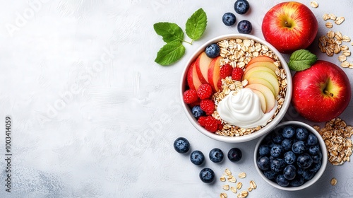 Wallpaper Mural Fresh Fruit and Yogurt Breakfast Bowl Torontodigital.ca