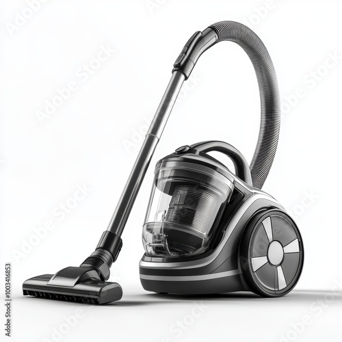 Modern vacuum cleaner, white isolate background