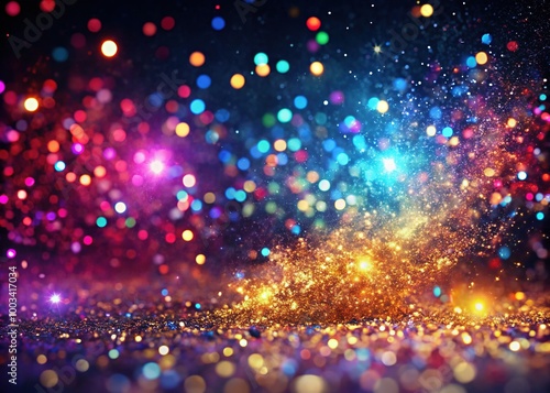 Stunning slow-motion sparkling glitter particles create a captivating backdrop, perfect for elegant awards presentations in breathtaking 4K quality. Add a touch of glamour.