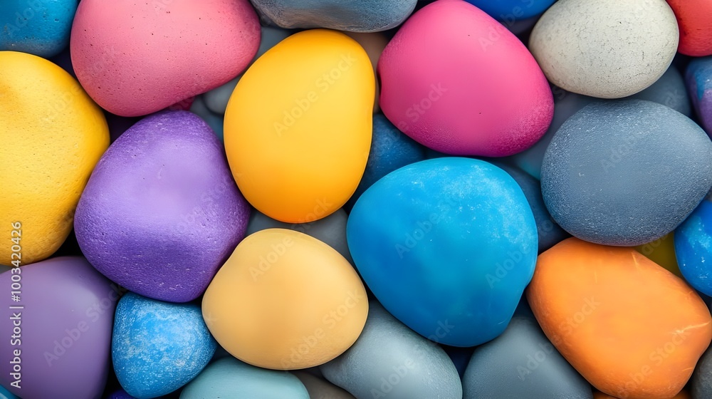 Close-Up of a Colorful Pebble Surface. Close-Up of a Colorful Pebble Surface.