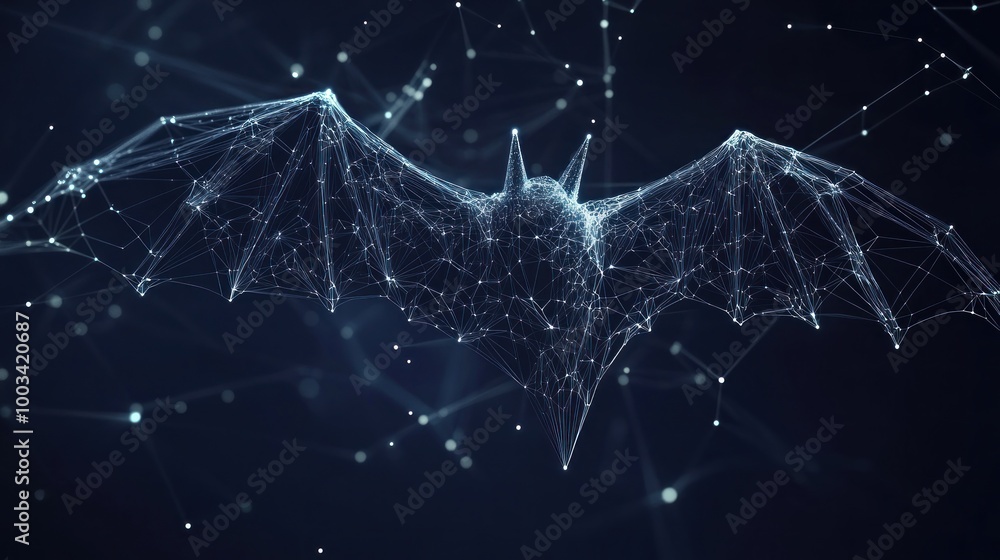 Abstract Bat Illustration Abstract Bat Illustration