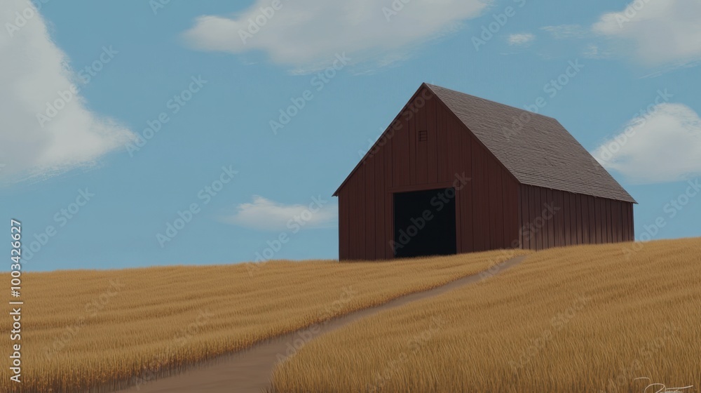 A blurred image of a traditional farmhouse surrounded by fields of crops, capturing the simplicity of rural agricultural life. A blurred image of a traditional farmhouse surrounded by fields of crops, capturing the simplicity of rural agricultural life.