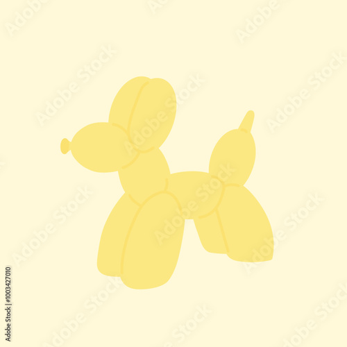 Dog-Shaped Ornament : Concept illustration of a simple design home interior decoration.