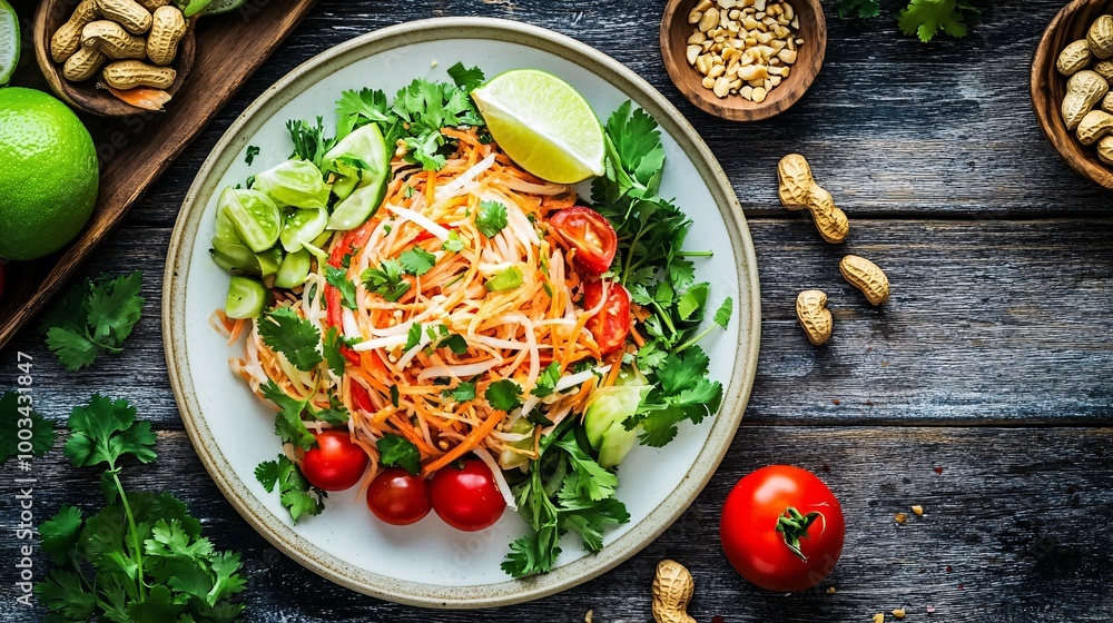 Colorful salad with fresh ingredients Colorful salad with fresh ingredients