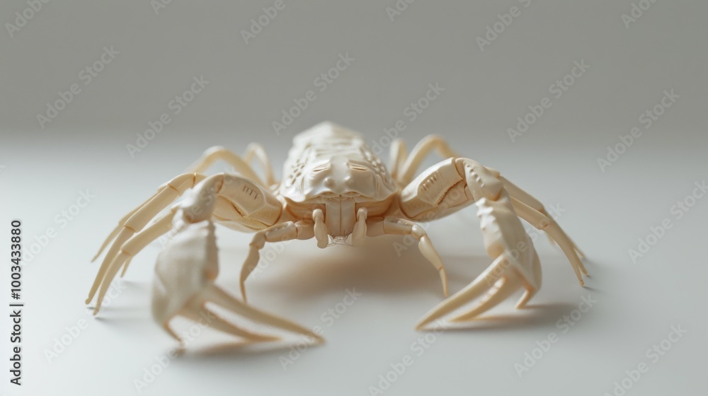 Fototapeta premium Minimalist 3D Model of Pseudoscorpion Creature