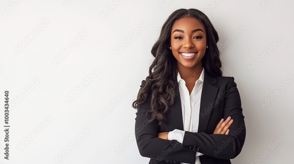 Confident Business Woman in Professional Attire Confident Business Woman in Professional Attire