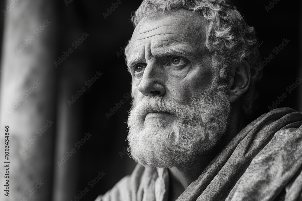 Reflections of a Stoic Philosopher in Timeless Black and White Imagery Reflections of a Stoic Philosopher in Timeless Black and White Imagery