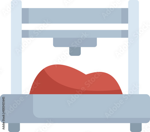 3d bio printing machine creating a meat product, lab grown meat production concept