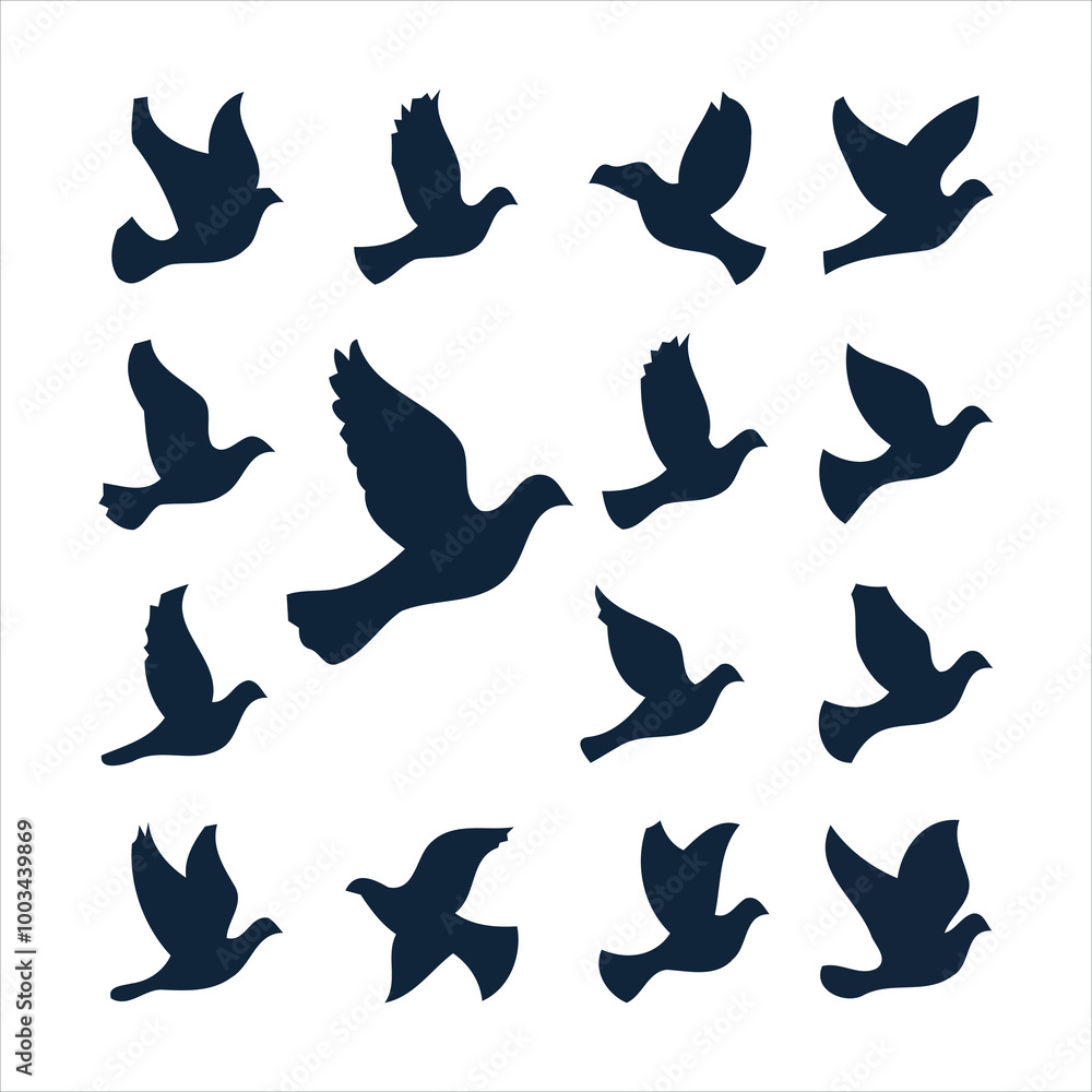 Fototapeta premium seamless pattern with birds
