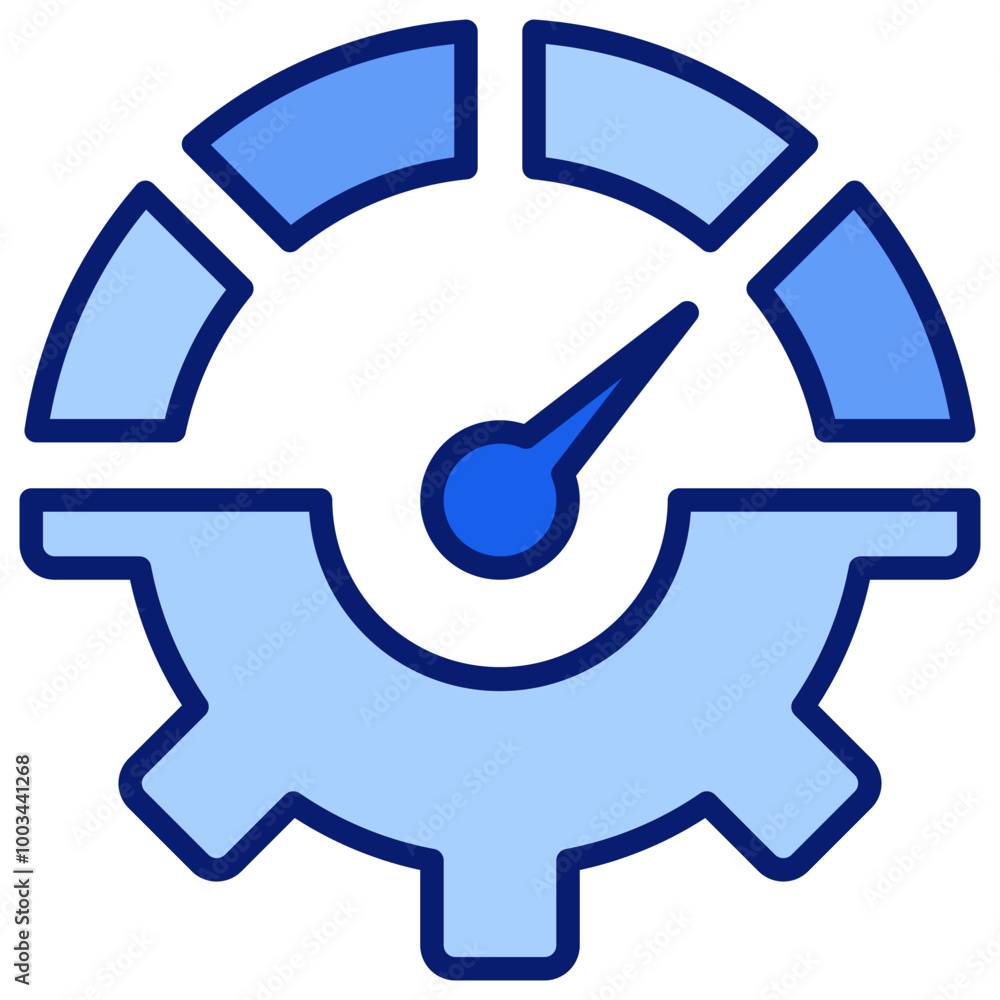 Optimization Icon Blue Color Icon Optimization Icon Blue Color Icon