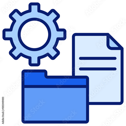 Documentation Icon Blue Color Icon