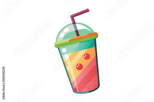 healthy drink vector silhouette on white background