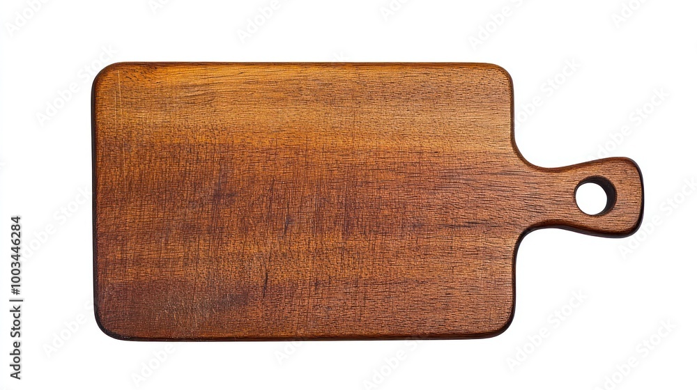 A close-up of a wooden cutting board isolated on a white background. A close-up of a wooden cutting board isolated on a white background.