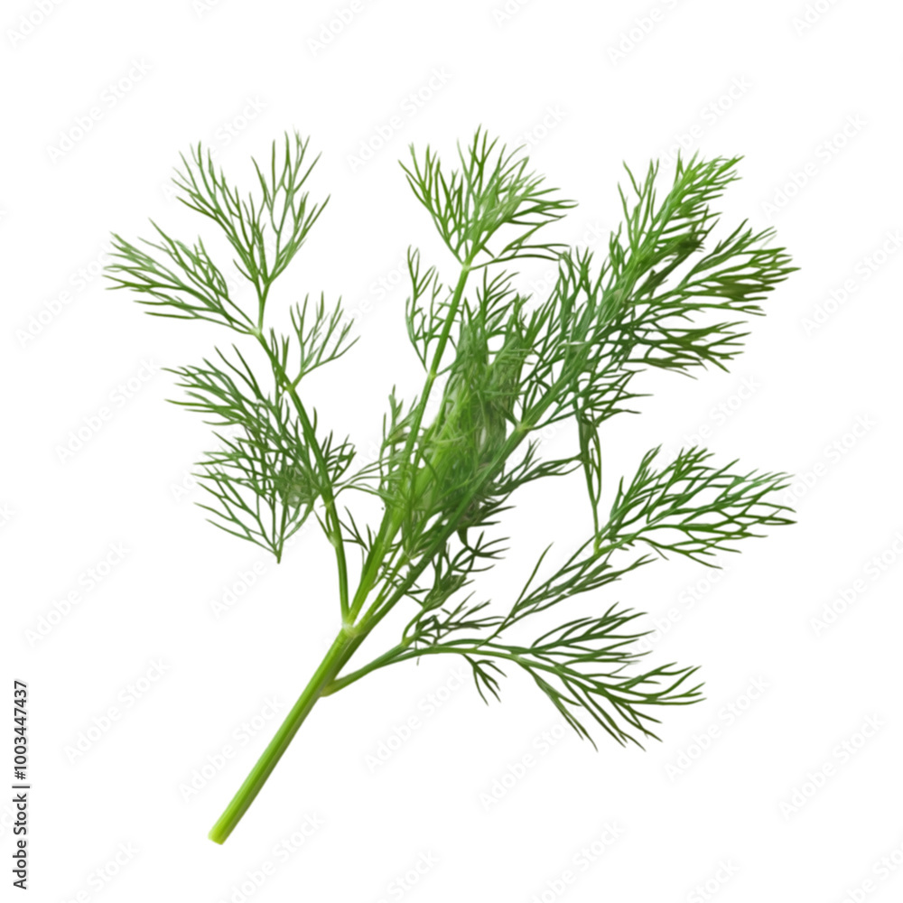 Fresh dill on white and transparent background. PNG cutout. Fresh dill on white and transparent background. PNG cutout.
