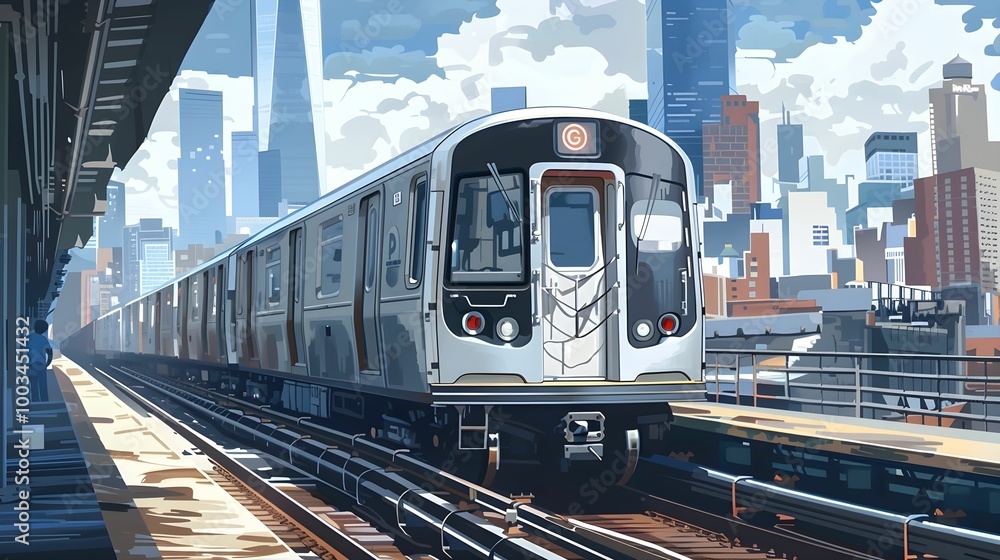 Train by the City Wallpaper. Background Train by the City Wallpaper. Background