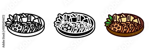 Tahu Tempe Crafts Icon, Creative crafts made from tofu and tempeh packaging, showcasing Indonesian ingenuity in recycling and upcycling materials.