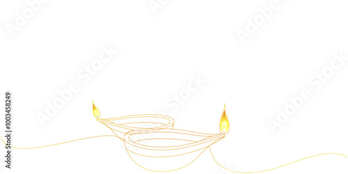 Diwali festival lamp vector design clay material