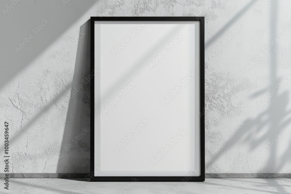 A3 Poster Mockup on White Background created with Generative AI A3 Poster Mockup on White Background created with Generative AI