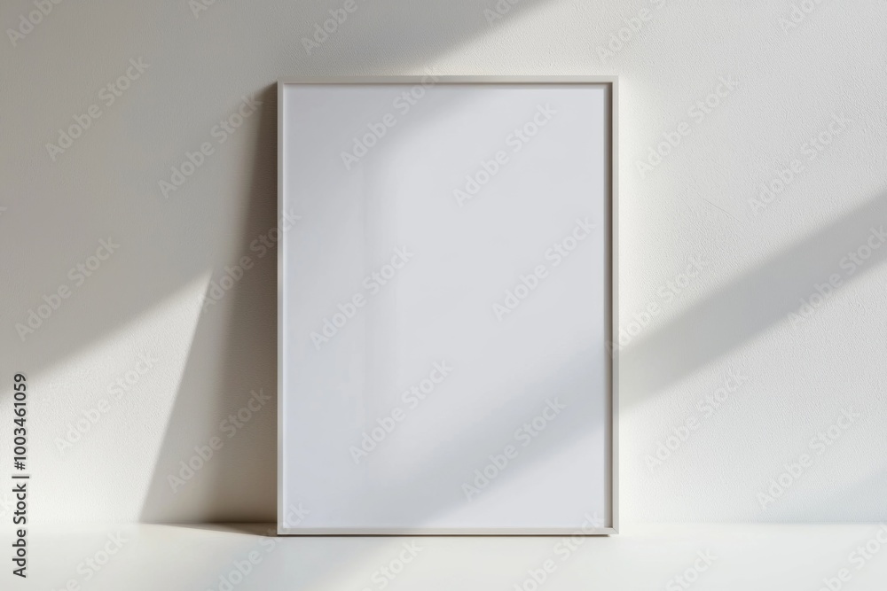 A3 Poster Mockup on White Background created with Generative AI A3 Poster Mockup on White Background created with Generative AI