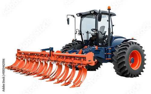 Disc harrow isolated with Transparent Background