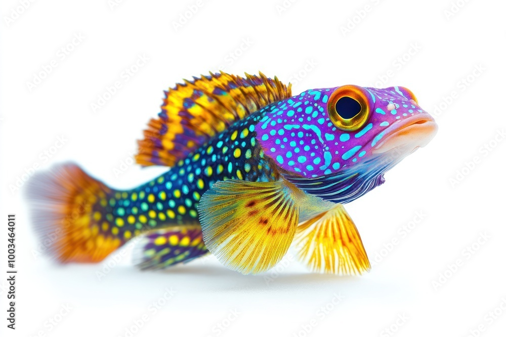 Endangered and rare aquatic species, isolated on white, detailed textures and vivid colors Endangered and rare aquatic species, isolated on white, detailed textures and vivid colors
