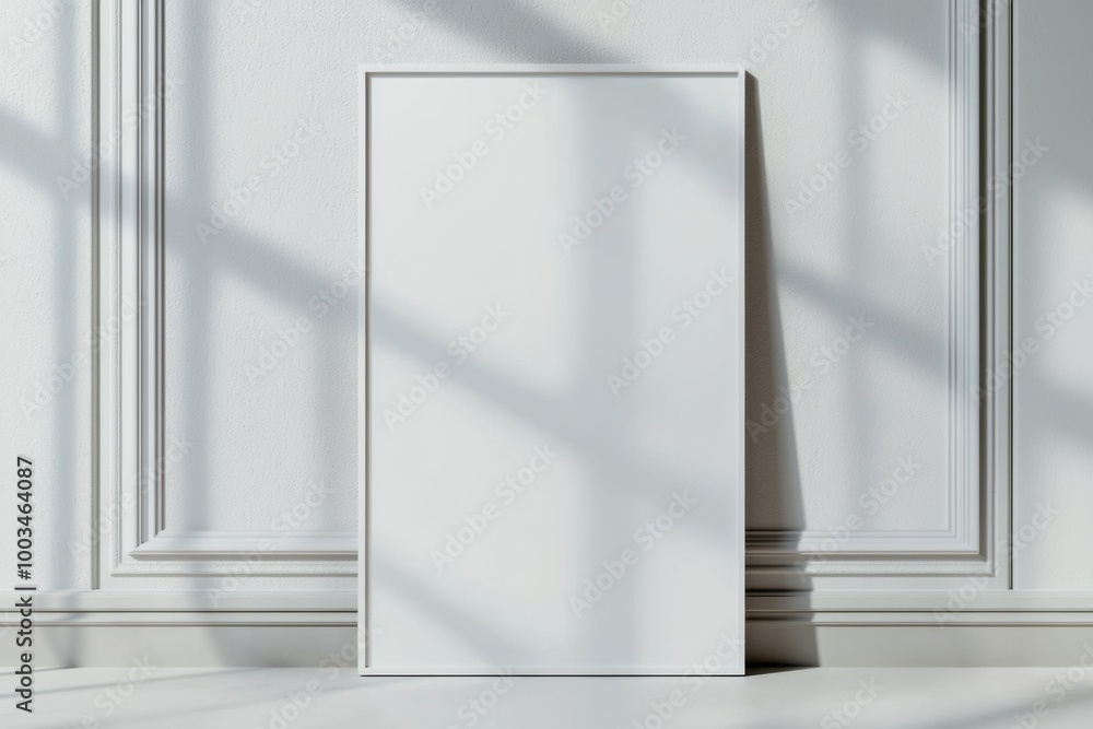 A3 Poster Mockup on White Background created with Generative AI