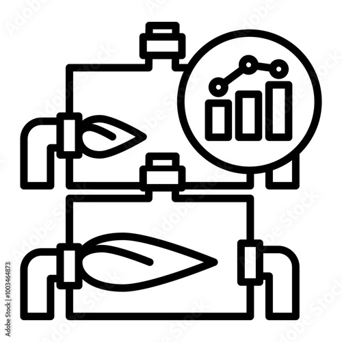 Image icon of equipment being controlled based on data. The flames of the incinerator are being adjusted.