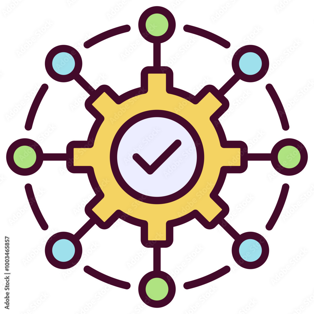 Integration Icon Outline Color Icon Integration Icon Outline Color Icon