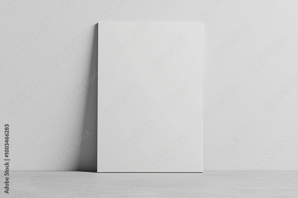 A3 Poster Mockup on White Background created with Generative AI A3 Poster Mockup on White Background created with Generative AI