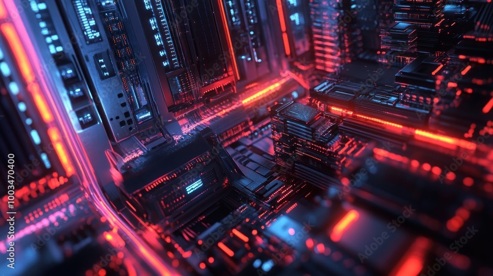 Obraz premium Abstract Digital Circuitry